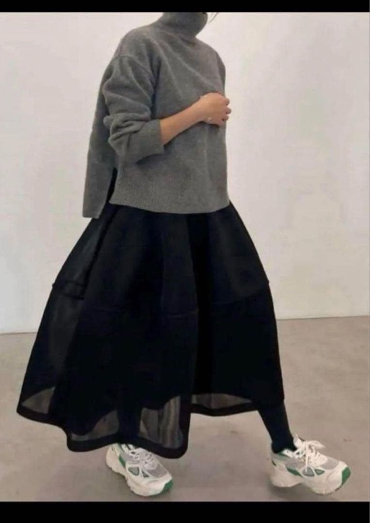 スカート Lig. sheer volume skirt