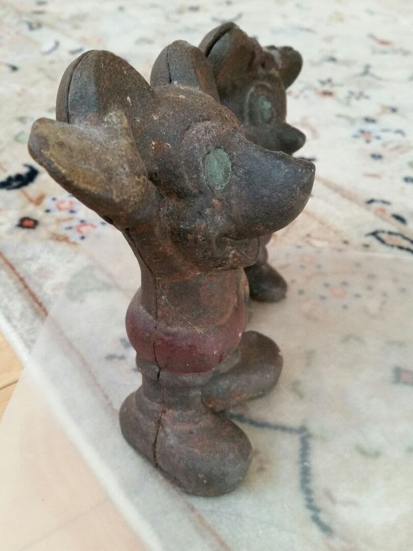 ミッキーマウス ミニーマウス鉄製貯金箱セット ディズニーヴィンテージコレクション