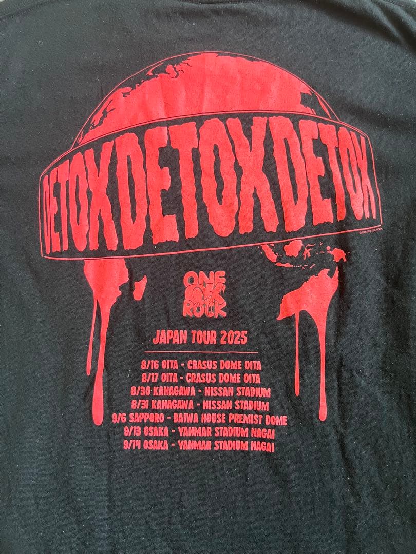 ONE OK ROCK DETOX TシャツMサイズ・リストバンド・タオルセット
