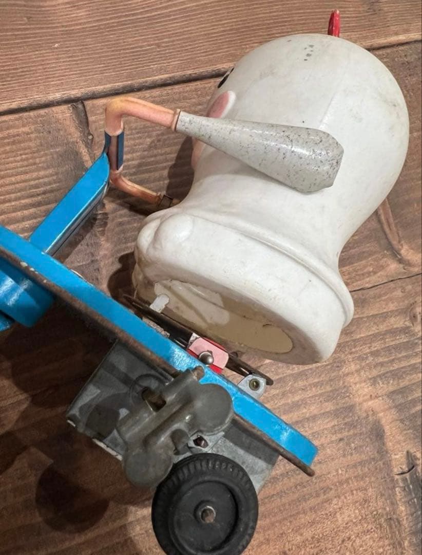 超レア品　オバＱ　Ｐ子　ソフビ　スクーター　古民家整理　服なし箱なし　汚れあり