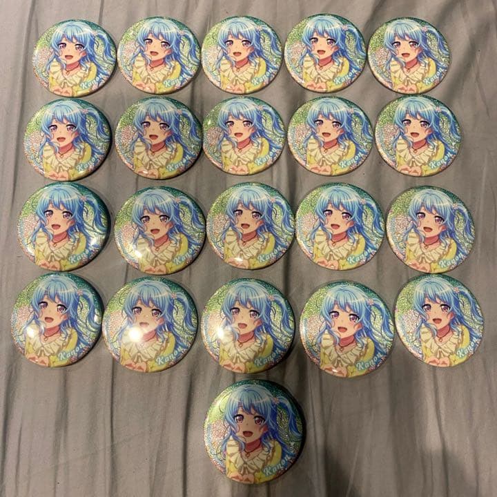 バンドリ 松原花音 キラキラver. 缶バッジ マルイ 21点セット
