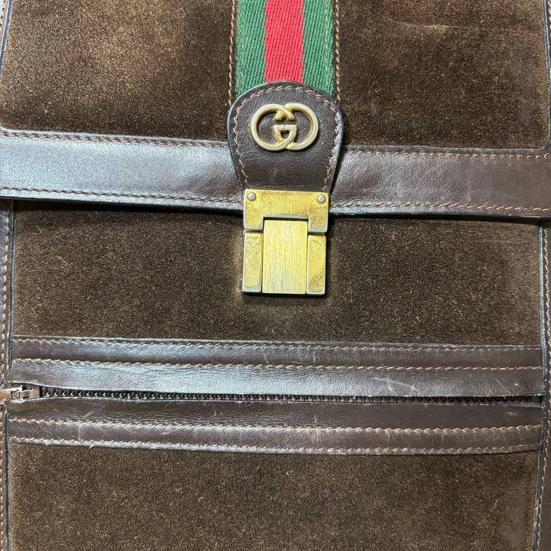 GUCCI グッチ シェリーライン ショルダーバック サコッシュ 金具 大容量