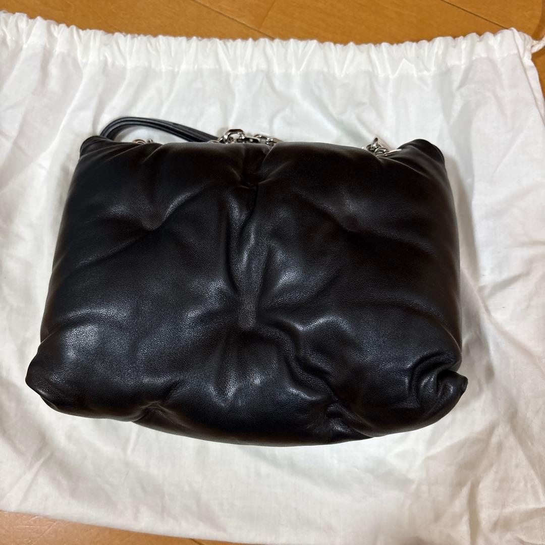Maison Margiela ブラックレザーショルダーバッグ