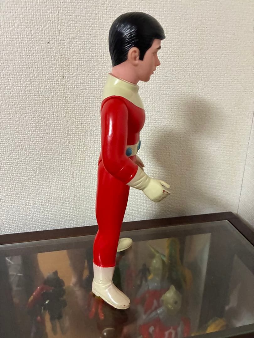 当時物　ブルマァク　レッドマン　面取れソフビ