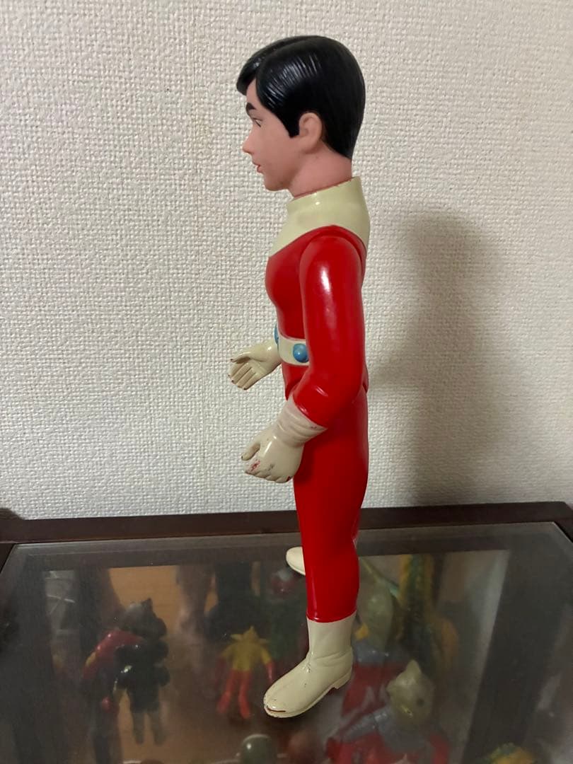 当時物 ブルマァク レッドマン 面取れソフビ