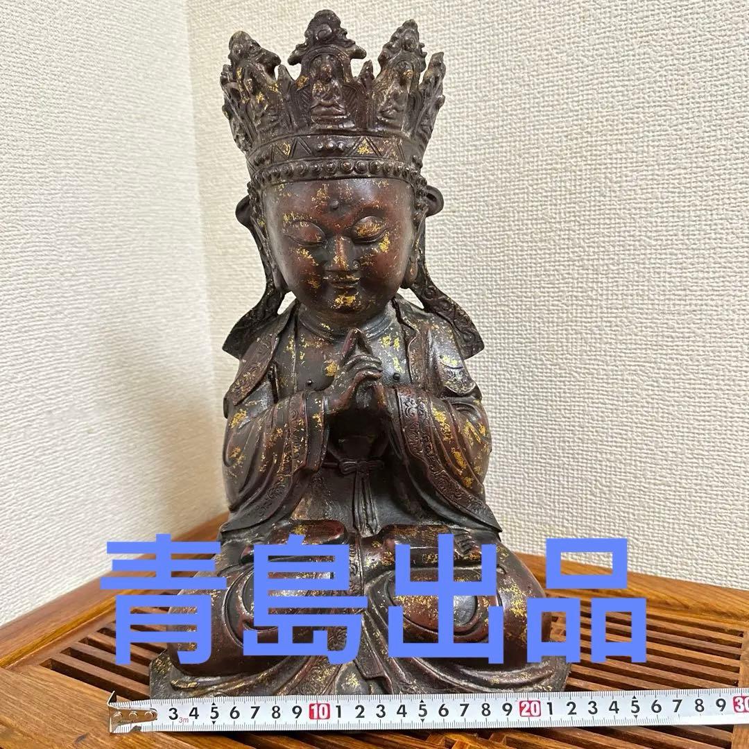 骨董品 古美術 チベット仏 仏教美術 中国美術 琉金佛 仏像 鉄仏 大明