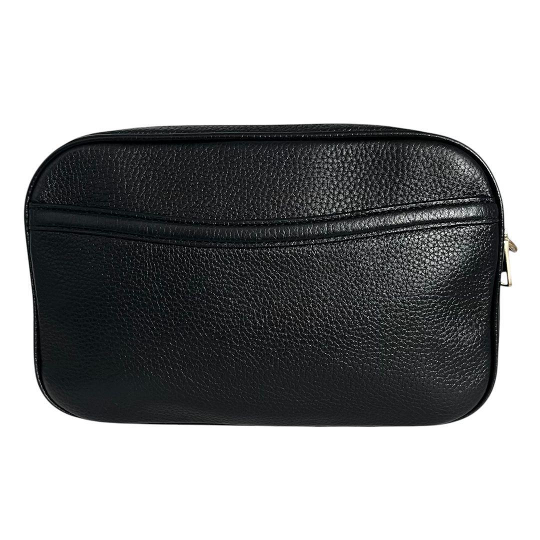 極美品　コーチ　ジェス　2層　ショルダーバッグ　レザー　シボ革　斜め掛　ブラック