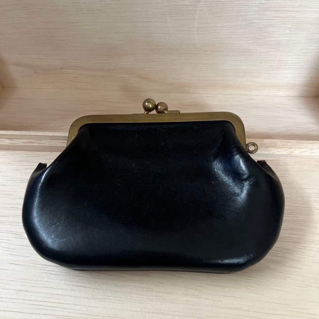 本革がま口財布