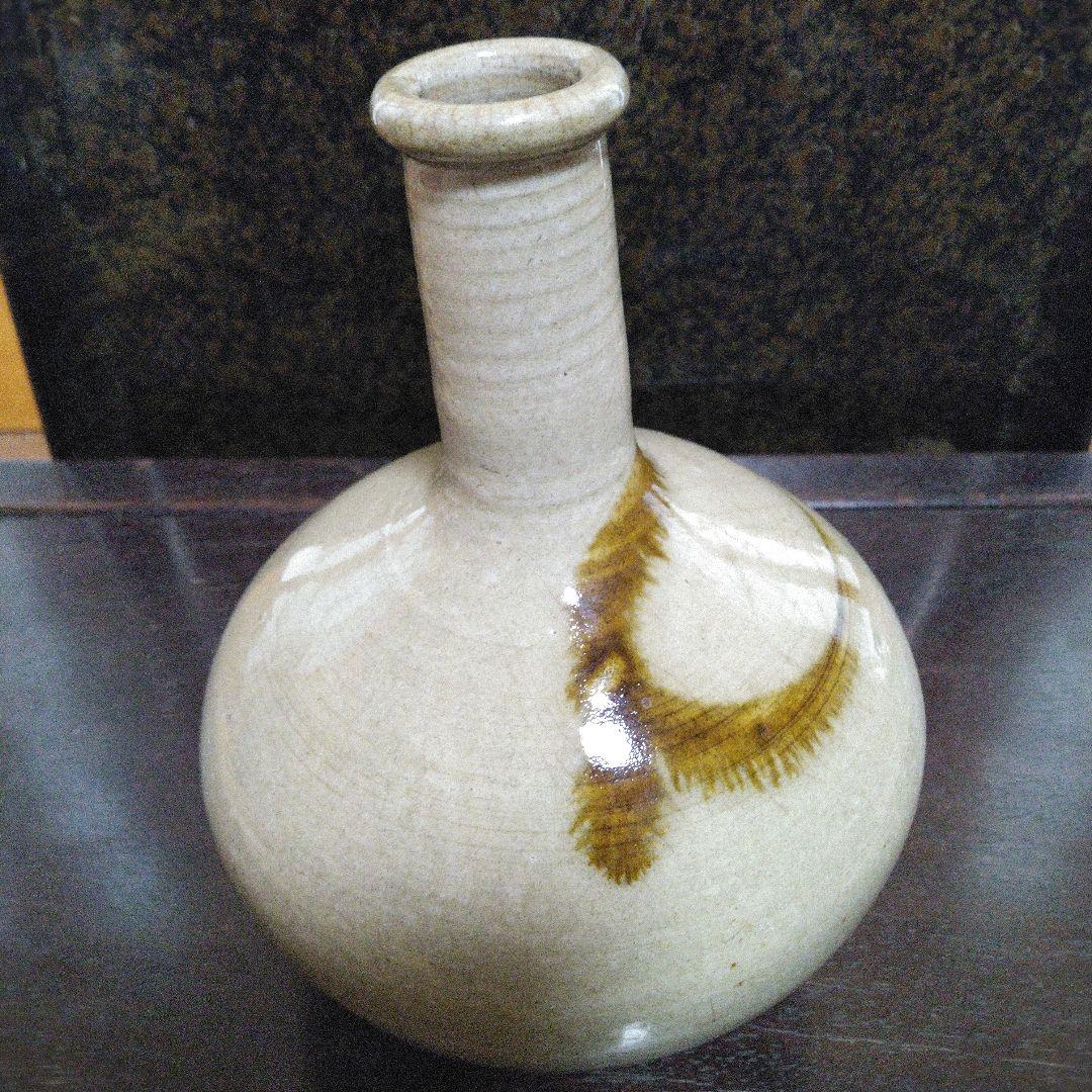 NO295 大堀相馬焼 古相馬 徳利 飴釉流し掛け - メルカリ