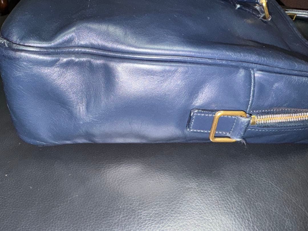 SAINT LAURENT ネイビー ビジネスバッグ