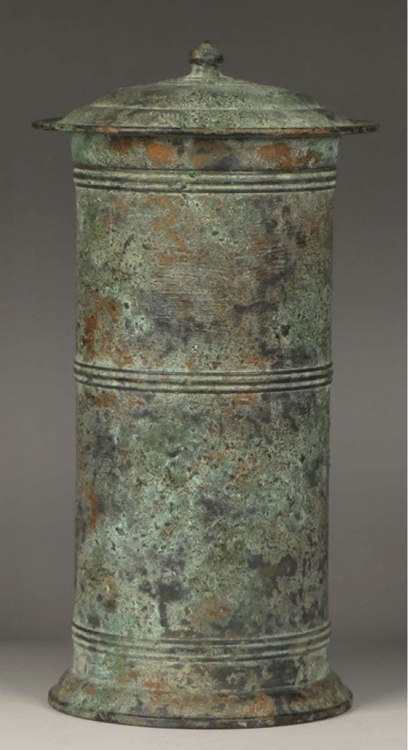 ★【 金銅経筒 】経塚埋納品 埋納物 仏教美術 古美術 波兎 民芸 民藝 柳宗悦