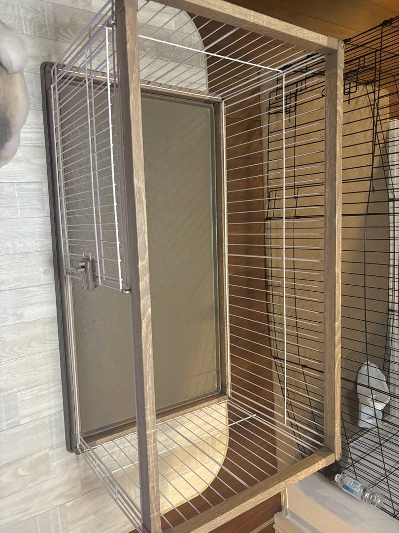 アイリスオーヤマ】☆美品/小型犬用ケージ/スライド扉付き/組立簡単！