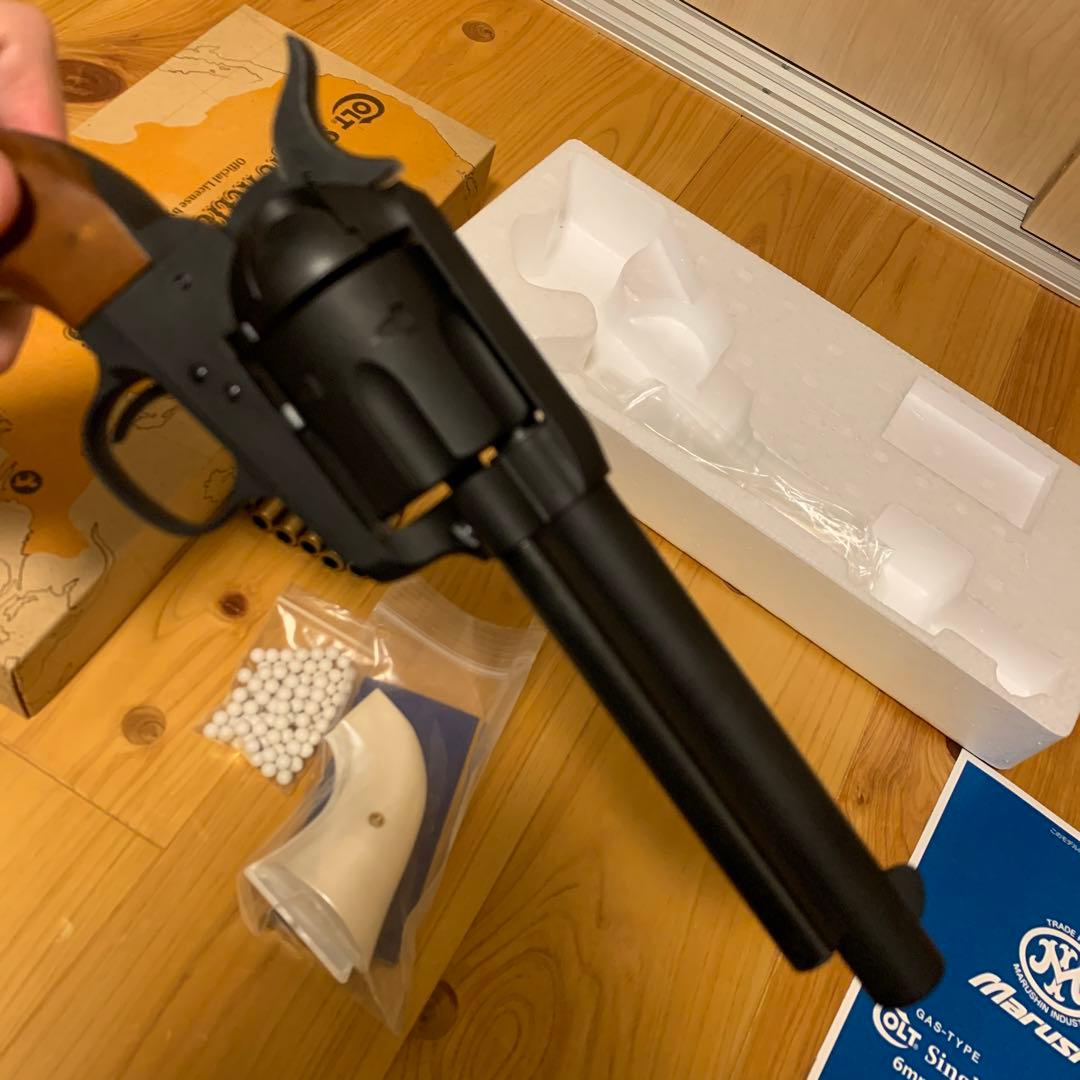 マルシン colt SAA シビリアン xカート HW GBB 木製グリップ