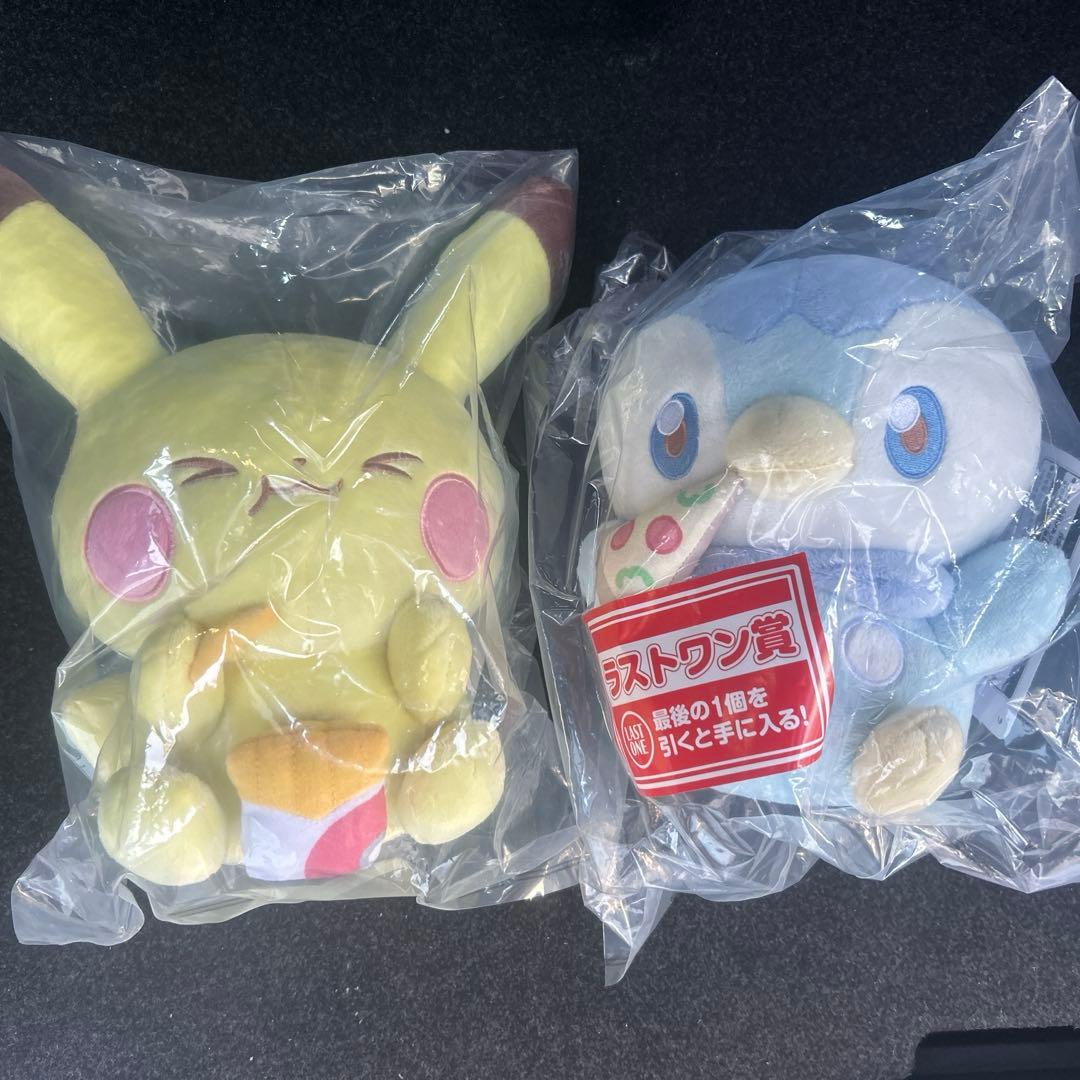 一番くじ ポケピース B賞 ピカチュウ ラストワン賞 ポッチャマ