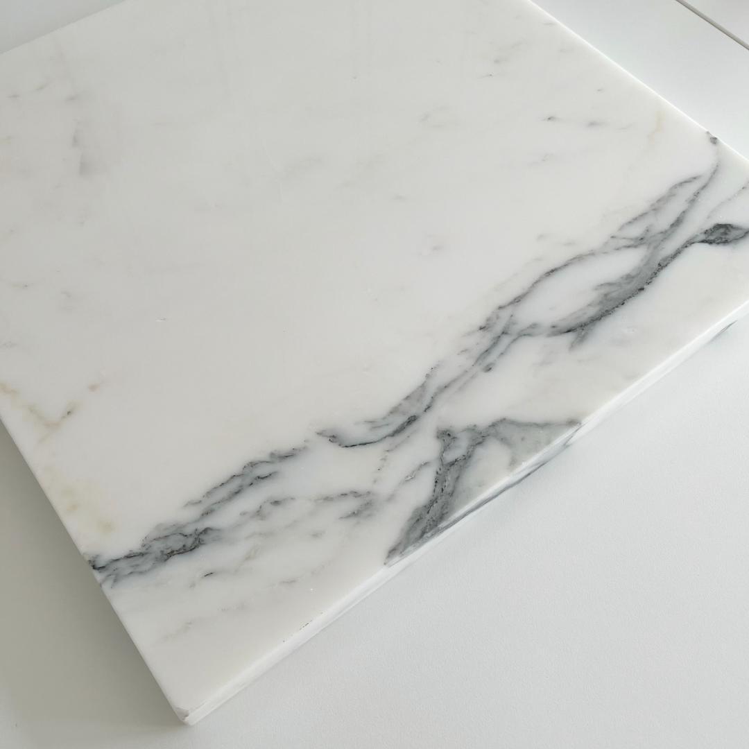 大理石 で ペット ひんやり 天然白大理石 厚さ約20ミリ 天板のみ鏡面
