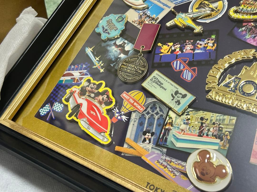 最値下げ⭐︎東京ディズニーランド 40周年記念 額縁付き ピンセット 数量限定