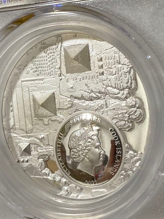 最高鑑定／PR70】2022 クック諸島 ファラオの遺産 1オンス 銀貨