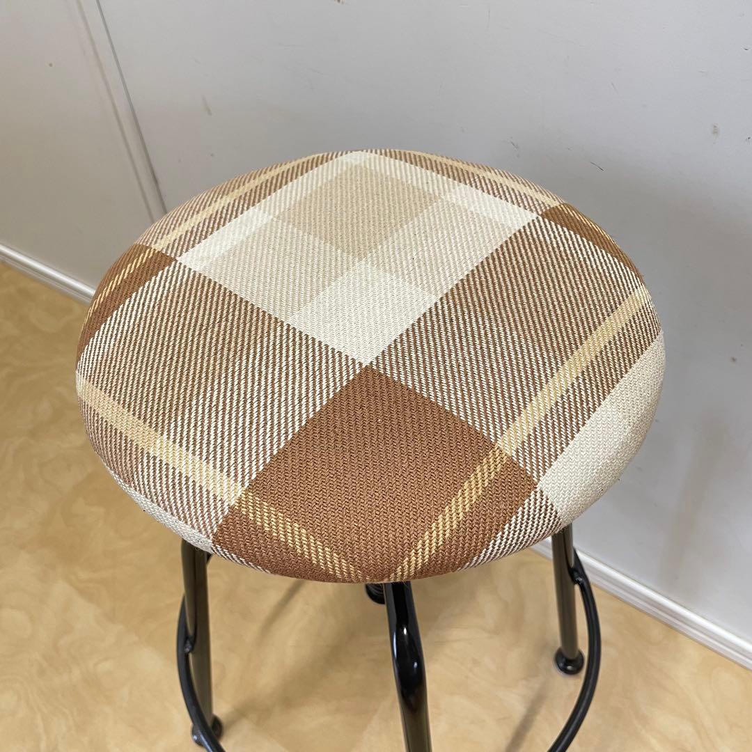 関家具 回転スツール クラッシュゲート 椅子 丸イス チェア アイアン 鉄脚