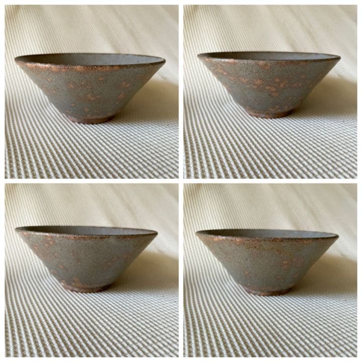 ☆ 蕎麦茶碗 那波鳳翔 播州相生焼 ☆ 茶道具 茶碗 茶盌