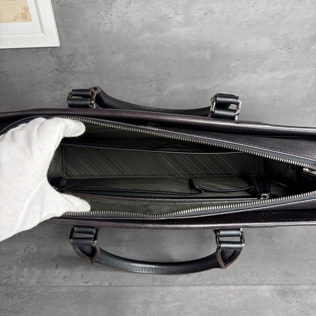 【極美品】FUJITAKA 本革 2way ブリーフケース オールレザー A4可