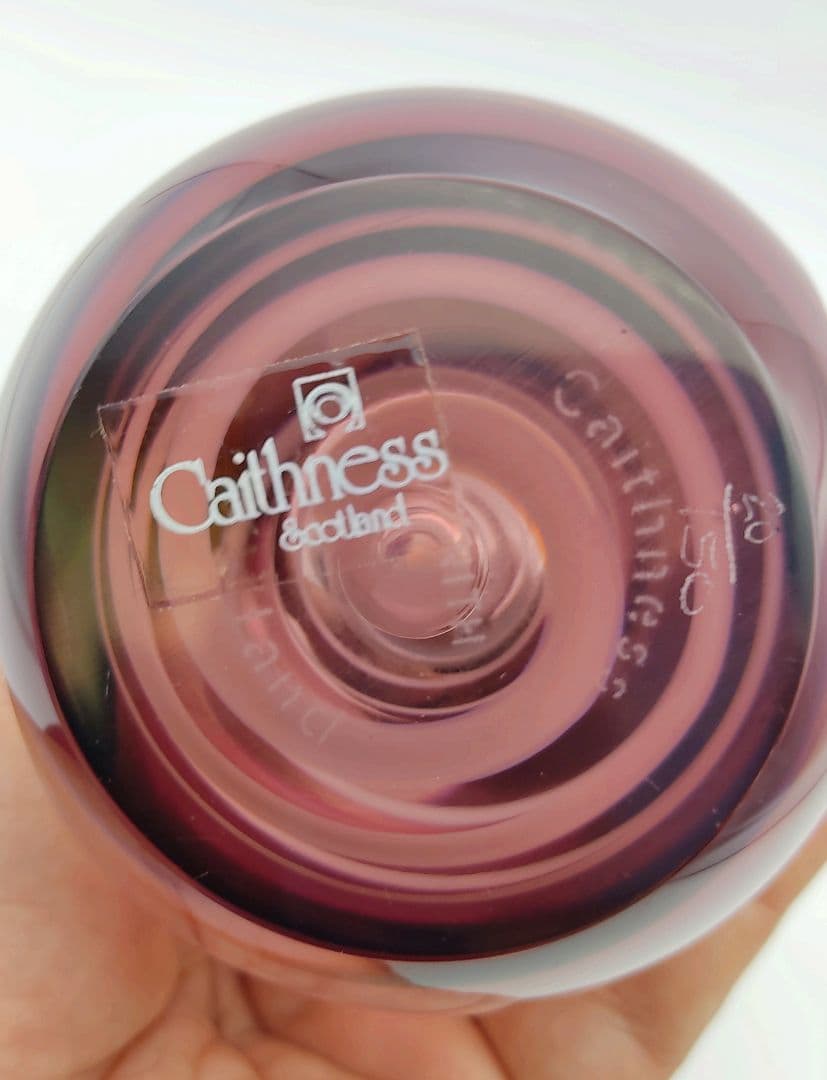 超希少限定品☆ケイスネス Caithness 香水瓶 ペーパーウェイト 切子