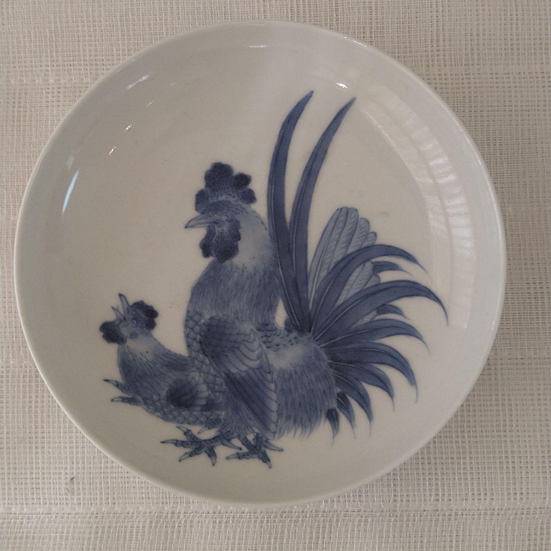 整理NO.55　鍋島染付鶏図（ニ羽）江戸中期