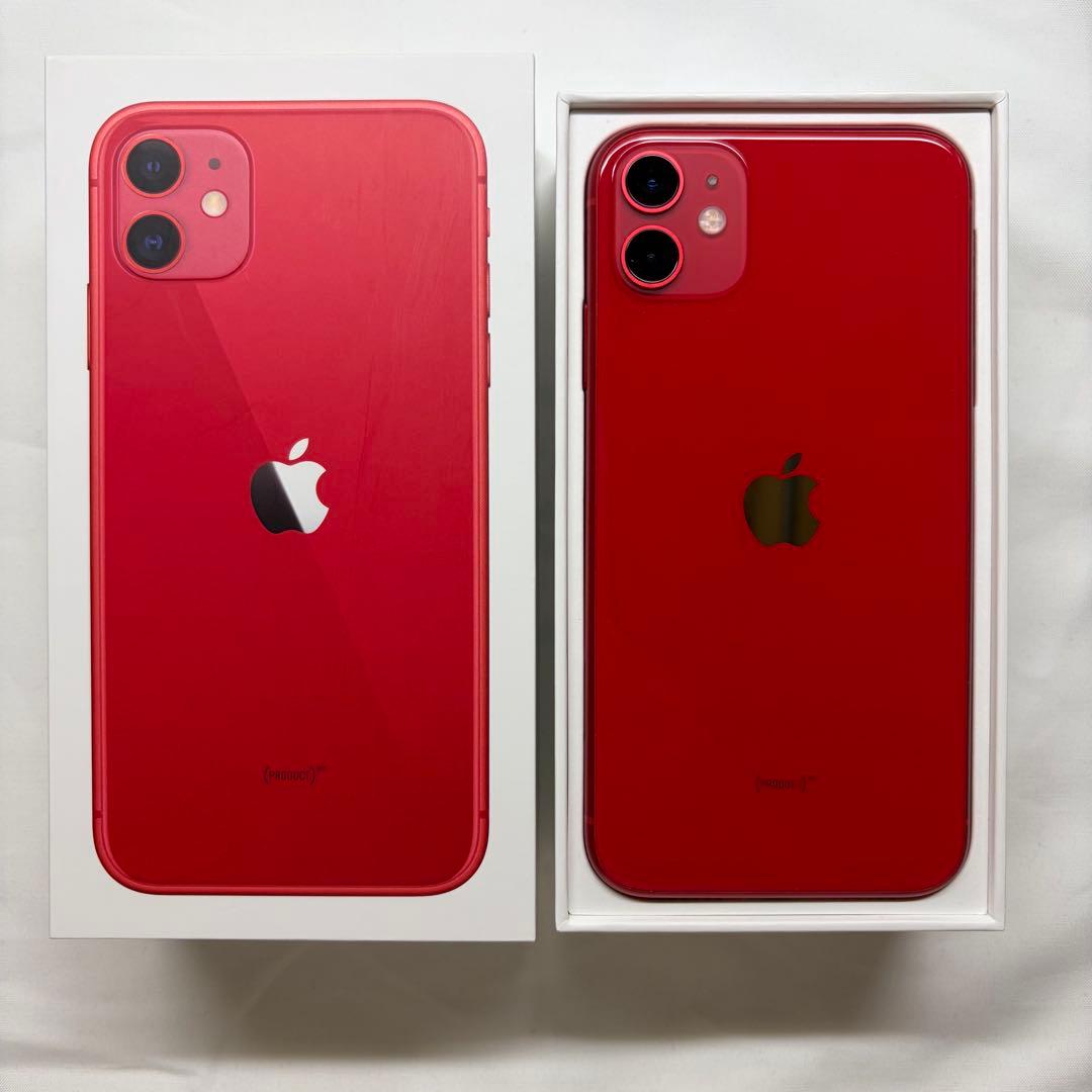 iPhone11 レッド 64GB ＋未使用付属品付