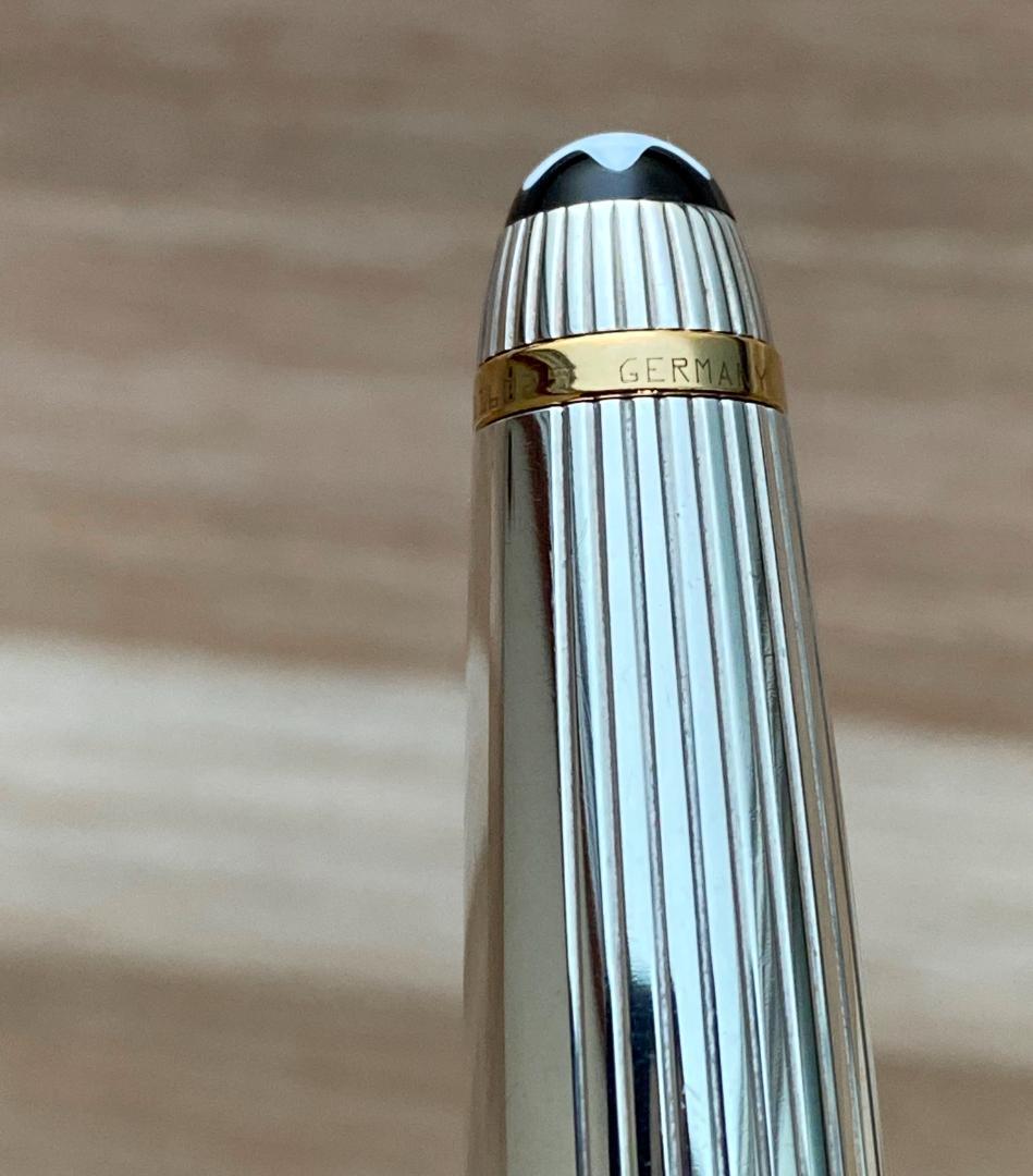 美品モンブラン ルグラン ソリテール ドゥエ シルバー 925 ローラーボール