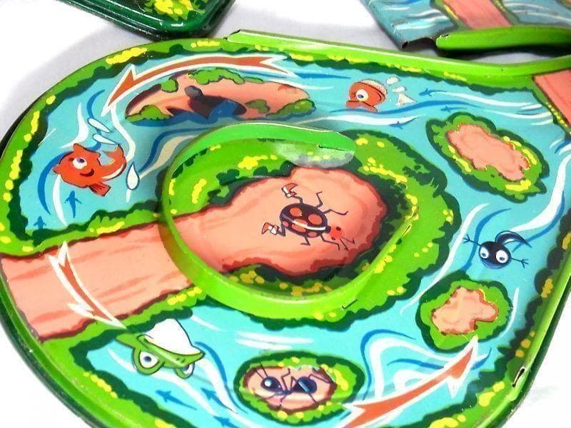 希少】水車を回す ブリキのリス おもちゃ 1950年代 光球商会製【箱