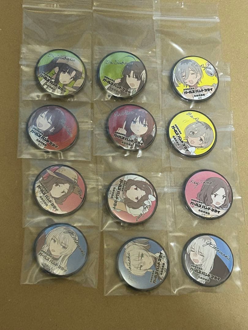 ガールズバンドクライ 青春狂騒曲 入場特典 ミニ缶バッジ コンプリート