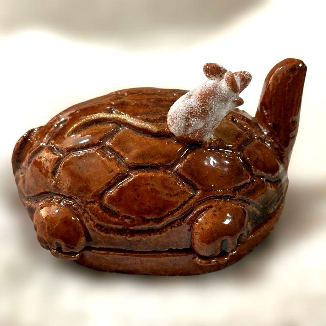 J-46 香合　在銘　茶道具　仏具　陶器　インテリア　雑貨　美術品　工芸品