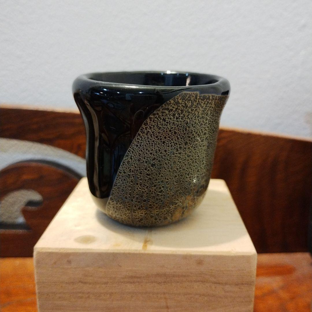 江副行昭 手造り ガラスぐい呑み 共箱