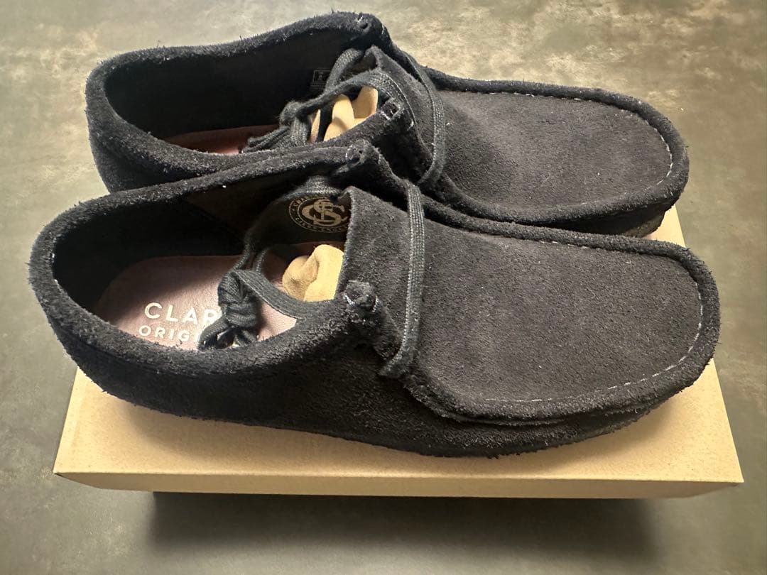 clarks ワラビー　ローカット　ブラック　26.5cm