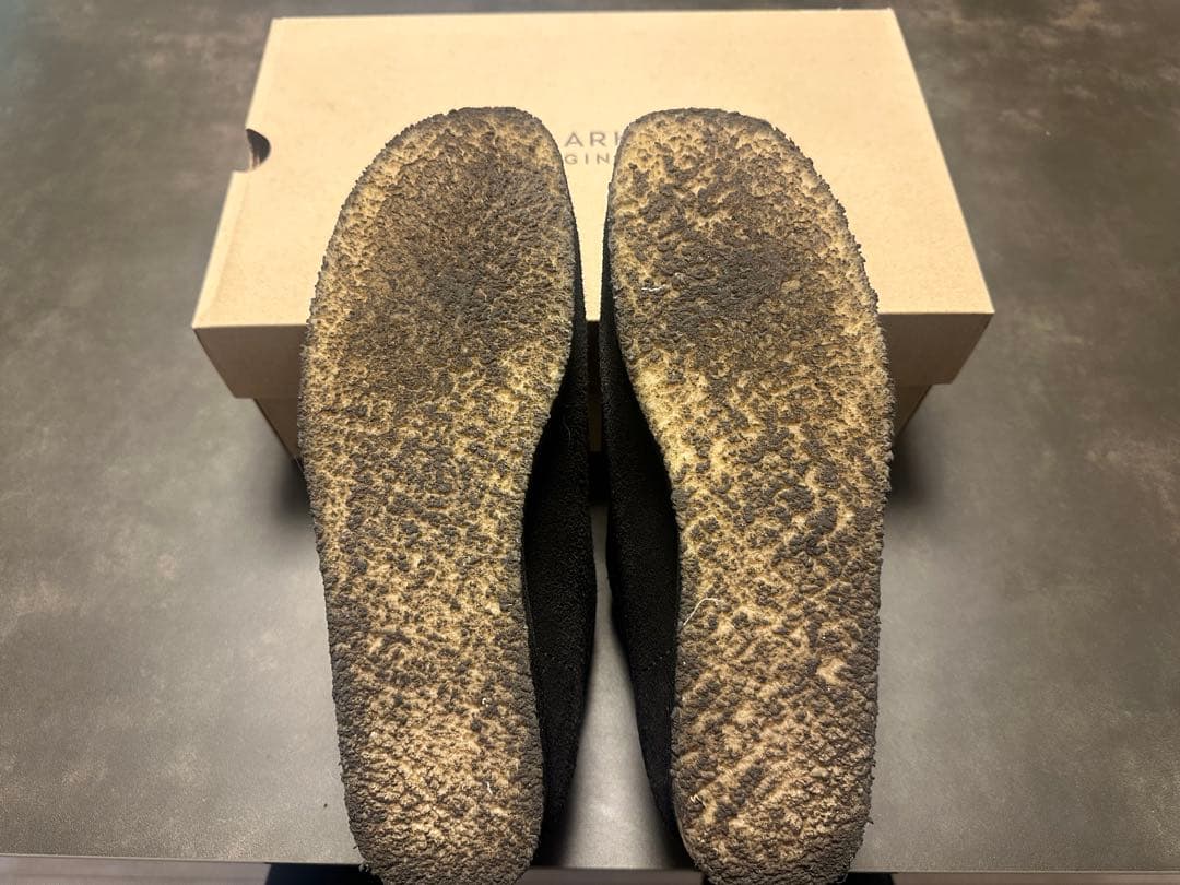 clarks ワラビー　ローカット　ブラック　26.5cm