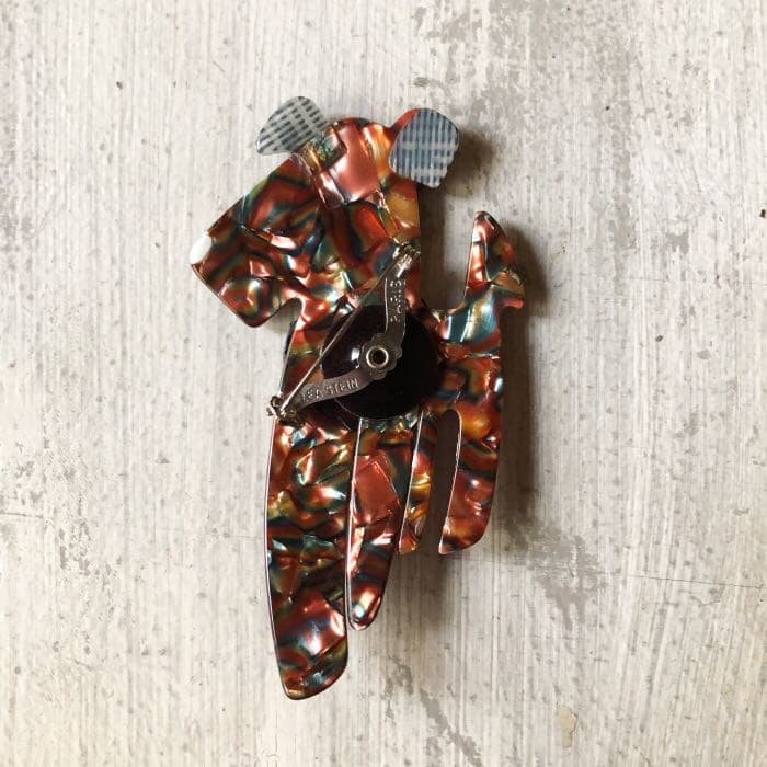 1960s～ Lea Stein リアスタン セルロイド ドッグ 犬 ブローチ