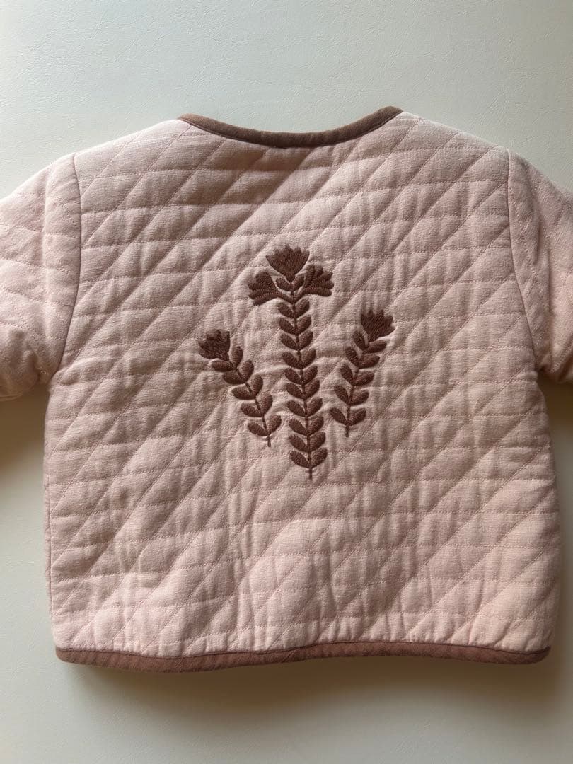 apolina リバーシブルボアジャケット 2-3y