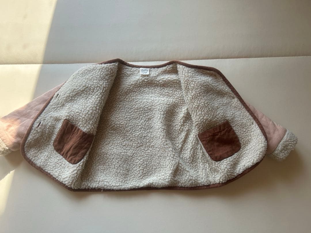 apolina リバーシブルボアジャケット 2-3y