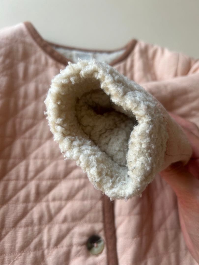 apolina リバーシブルボアジャケット 2-3y