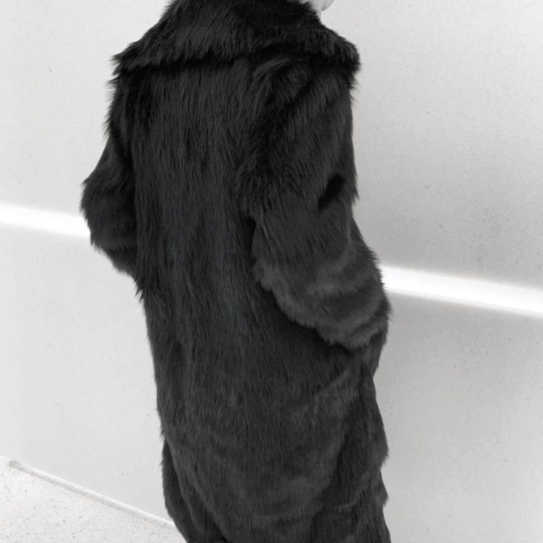 PANERO パネロ 黒 ファーロングコート