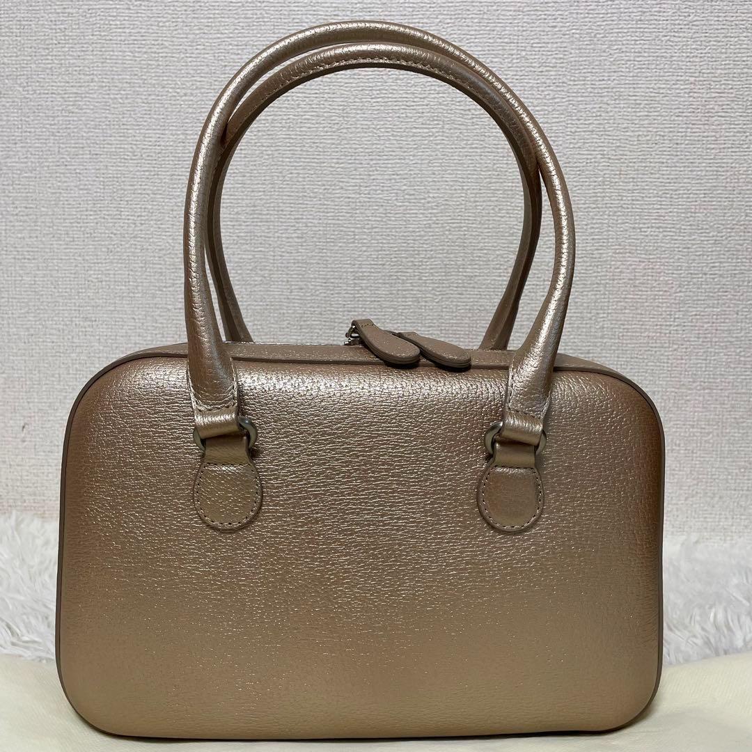 ⭐️未使用⭐️ 土屋鞄製造所　オペラバッグ　ハンドバッグ　シャンパンゴールド