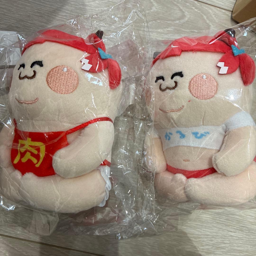 デブかるび カラビナ付き(小)通常・肉太郎ver 2個セット デブかるびカラビナ付きぬいぐるみ(小)肉太郎ver. – KARUBI STORE