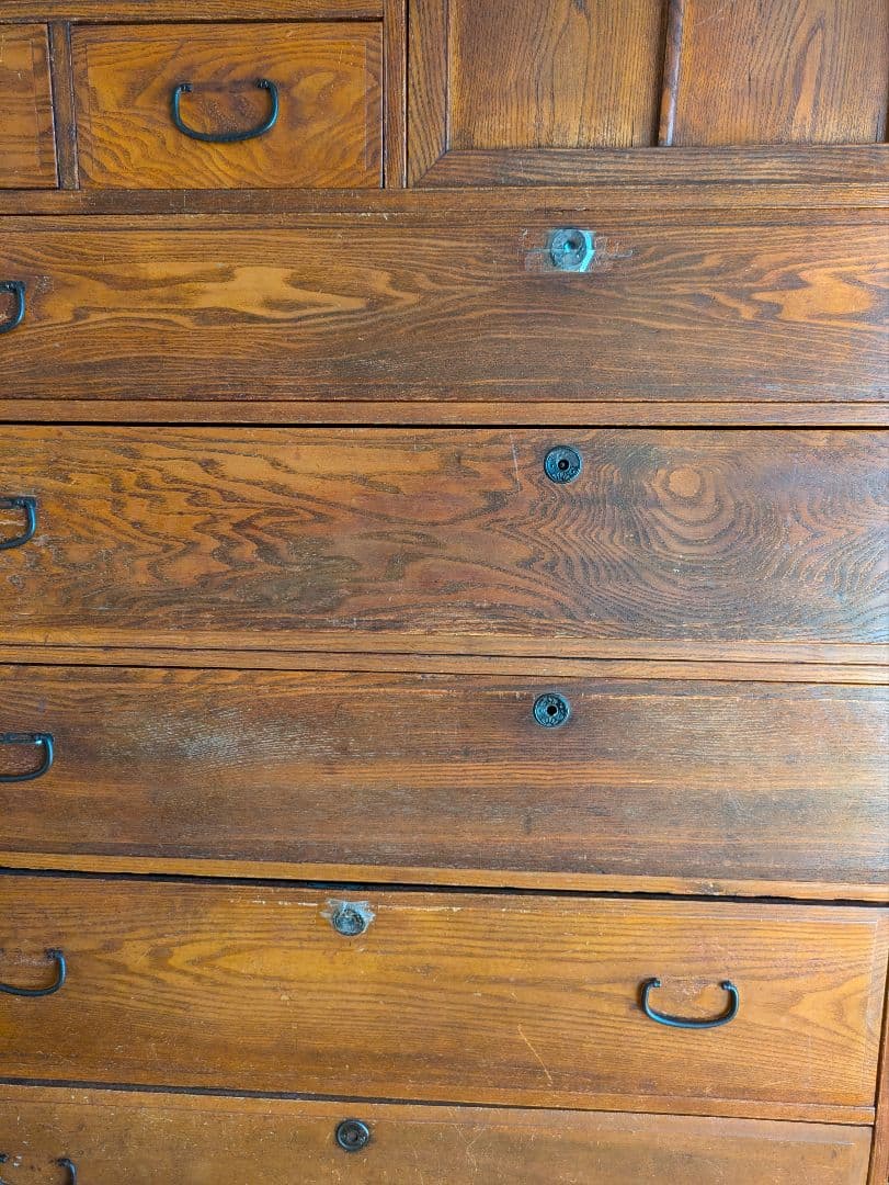 骨董品 木製和風箪笥 アンティーク タンス