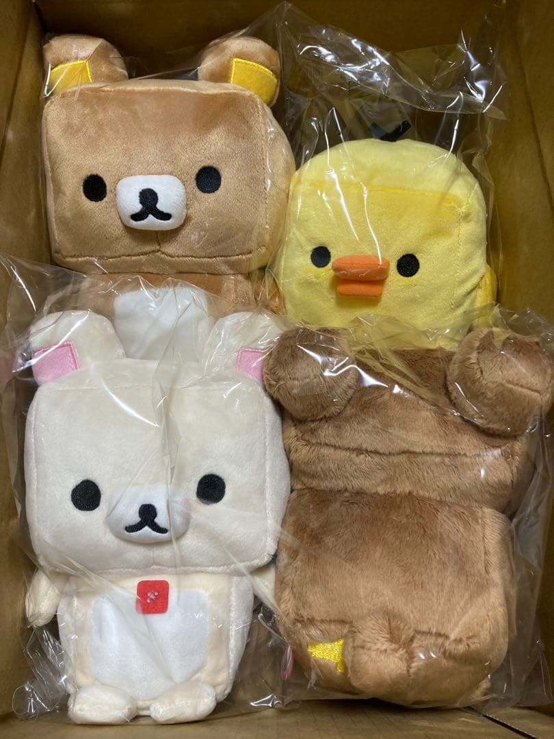 【新品未開封】リラックマカクカクゲーミングぬいぐるみセット4種セット【受注販売】