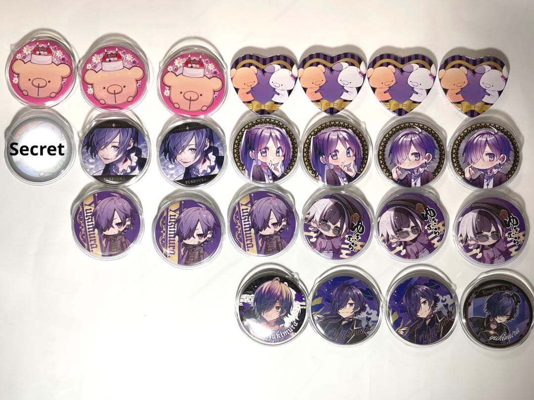 ゆきむら。 缶バッジ ゆきむら。 ナイトメア 缶バッジ サイン入り 32点