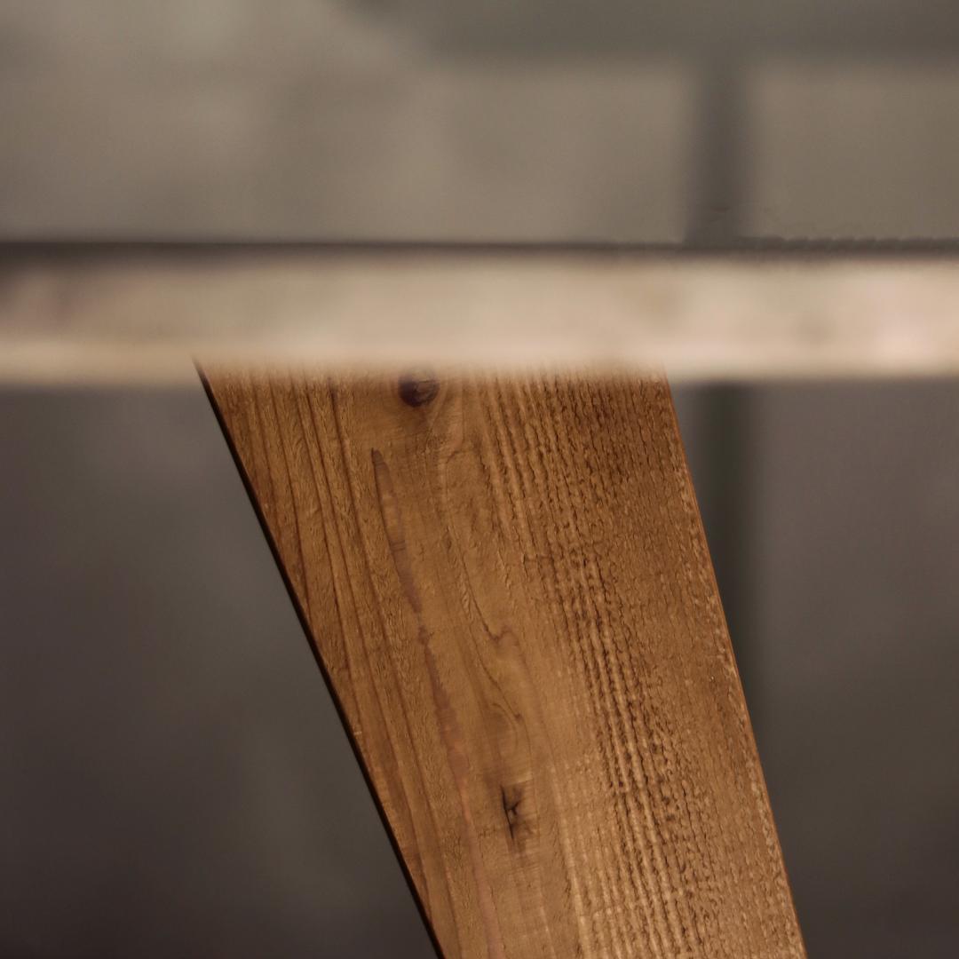 オーダー専用｜円形｜ラウンドテーブル｜ダークグレー｜薄塗りモルタル