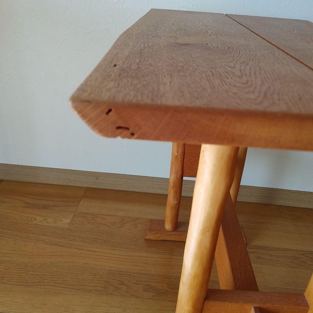 クラフト系木製テーブル