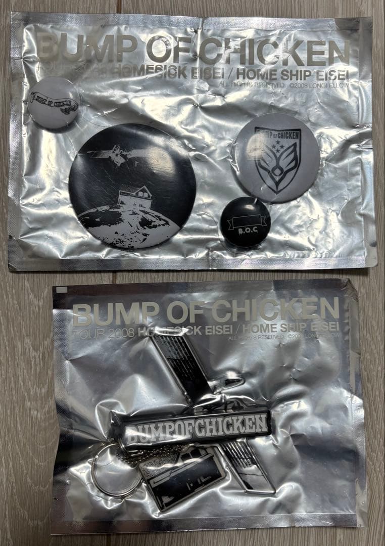 BUMP OF CHICKEN ホームシック衛星 キーホルダー・缶バッチセット