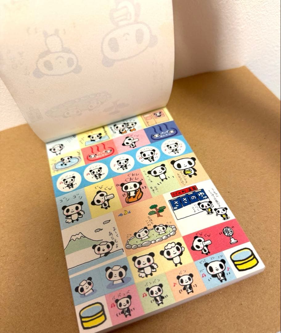 平成レトロ メモ帳 3冊セット パンダ ファンシー 新品未使用】平成
