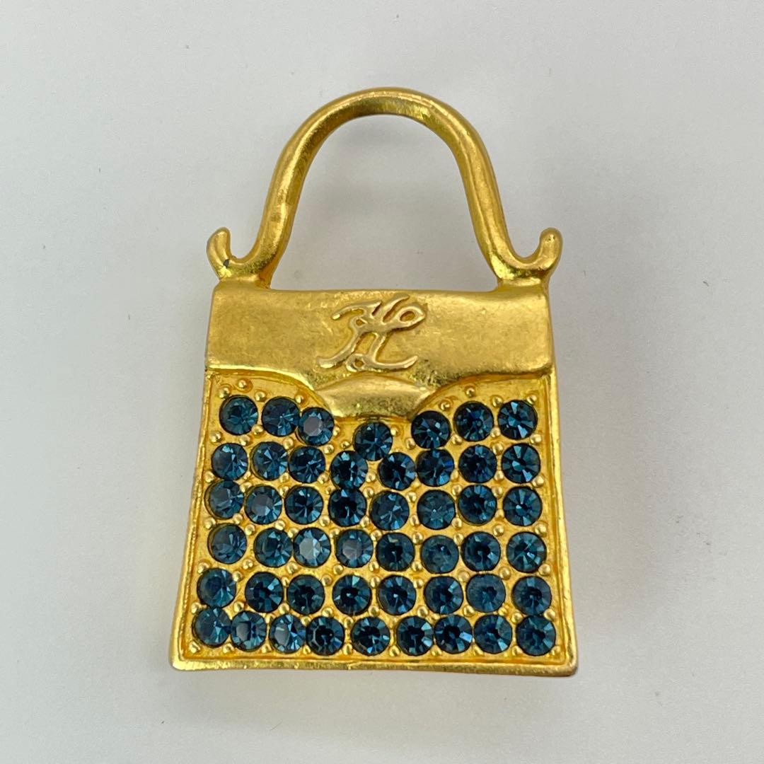 N68】KARL LAGERFELD カール・ラガーフェルド ブローチ