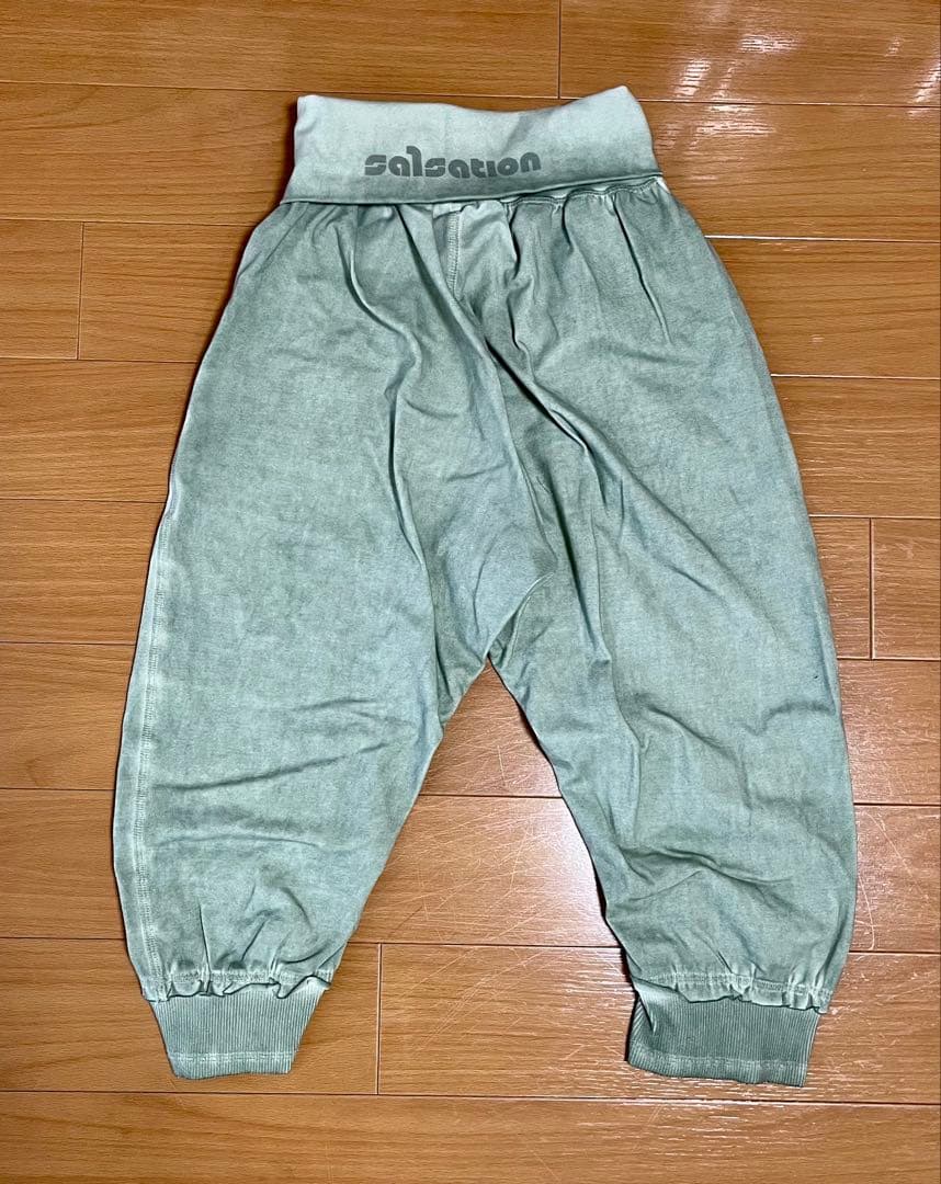 salsation グリーン サルエルパンツ
